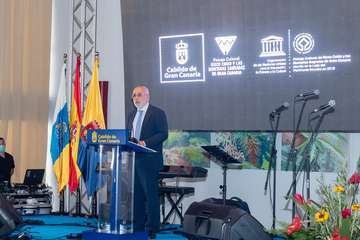 El Cabilldo celebra el primer aniversario de la declaración de Risco Caído como Patrimonio de la Unesco (Foto TA)